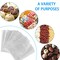 300 Pieces Cellophane Treat Bags with Ties, Clear Goodie/Gift Bags For Candy, Cookie, Party Favor, Packaging, 6X9 5X7 4X6